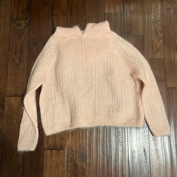 Sezane mohair Theodora XS Cozy Pink Knit Sweater - Picture 3 of 6